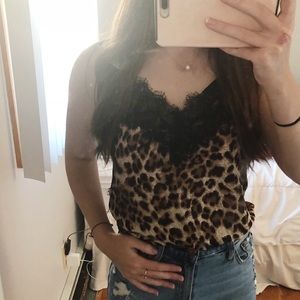 NWT Nasty Gal leopard cami